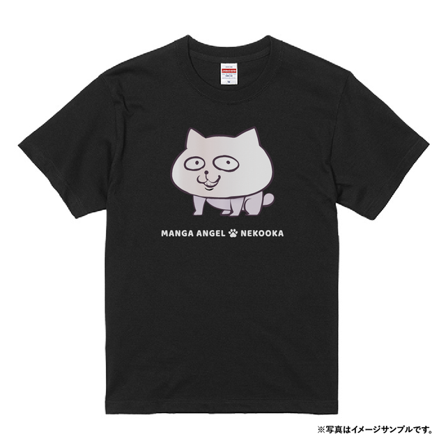 1匹のネコオカTシャツ(White/Black)